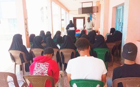 انطلاق حملة التوعية بمرض الكوليرا لفريق التثقيف الصحي بمديرية البريقة 