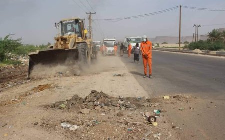 بعد تراكم الرمي العشوائي على الخطوط العامة، صندوق النظافة يقيم حملة بمدينة سيئون