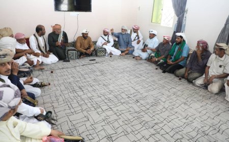 رئيس حلف قبائل حضرموت يستقبل وجهاء وأعيان قبيلة الجعيدي