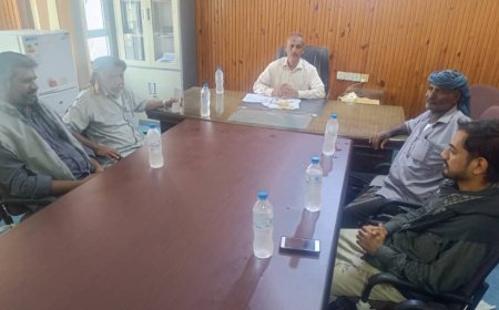 مكتب حضرموت الجامع بقصيعر وضواحيها يعقد لقاءات مع السلطة والأمن وخفر السواحل