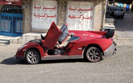 صنع في تعز سيارة "لامبورجيني" تتجول ويثير جدلا واسعا