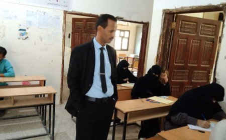 تدشين اختبارات الثانوية للتعليم الفني والتدريب  المهني بمأرب.