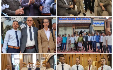 مأمور مديرية دار سعد ونائب مدير الأمن يفتتحان فندق ” برج بلو سكاي للشقق الأجنحة الفندقية” بالعاصمة عدن