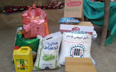 تجاوباً مع الوضع المعيشي لأسرة الكفيفة أزهار حمدين--فاعل خير يقدم سلة غذائية ومساعدة مالية