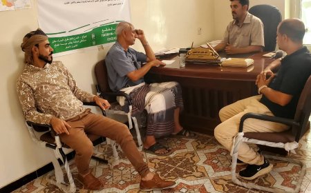 مدير مكتب مؤسسة التأمينات بالضالع يلتقي بمدير مكتب الثقافة بالمحافظة