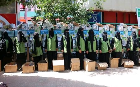 نائب مدير مكتب الشؤون الاجتماعية والعمل بتعز يدشن مشروع "سند" بتسليم أدوات مهنية لـ 100 خريج من الأيتام والمتأثرين بالصراع