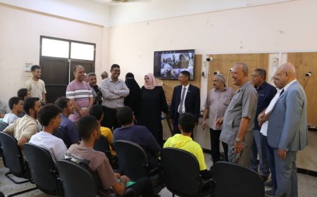 زيارة تفقدية للاطلاع على البرامج التدريبية الممولة من صندوق تنمية المهارات في المعهد التقني الصناعي بالمعلا