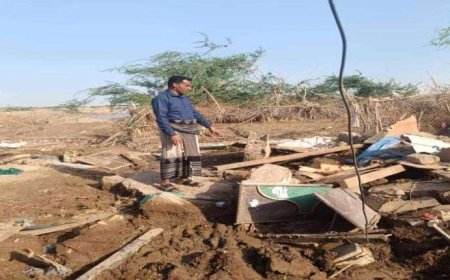 المنسق العام للمنظمات الدولية والمحلية بأبين  يطلق نداء استغاثة عاجلة بعد كارثة السيول