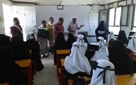 مدير تربية مودية يدشن العام الدراسي الجديد 2024-2025م في عددًا من مدارس المديرية