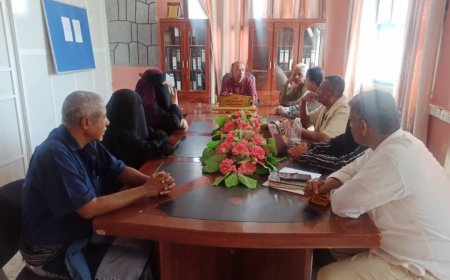 الشدادي وحمامة يناقشان مع مؤسسة أبين الخير والعطاء تنفيذ مشروع الاسمدة العضوية من مخلفات الاسماك بزنجبار.