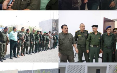 العميد /جبر يفتتح المبنى العام في إدارة أمن العاصمة عدن بتمويل من دولة الامارات