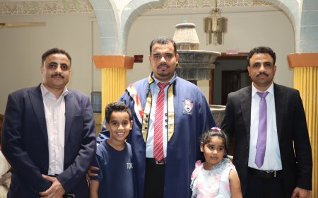 الماجستير بامتياز للباحث ابوبكر سالم العيدروس من جامعة عدن