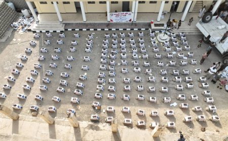 درع الوطن توزع 4 الف سلة غذائية جديدة في لحج