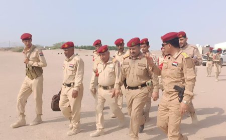 العميد البيحاني يطلع على جاهزية قوات الشرطة العسكرية بالعاصمة عدن