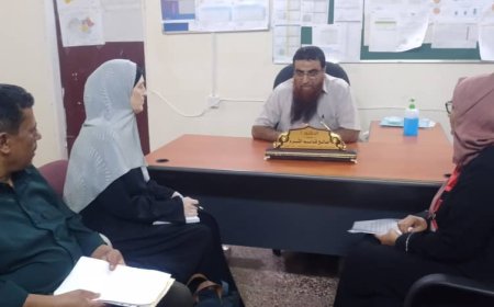 مدير عام مكتب الصحة العامة والسكان بمحافظة أبين يلتقي بمبعوثة الصحة للجنة الدولية للصليب الأحمر