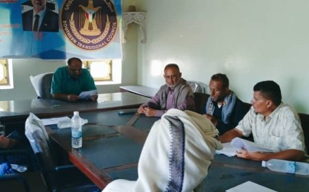 الهيئة التنفيذية لانتقالي مديرية الضالع تعقد اجتماعها الدوري لشهر أغسطس