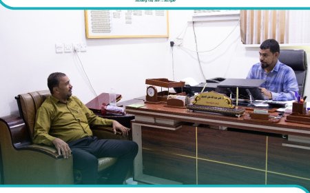 مدير عام مديرية سرار في زيارة رسمية لمؤسسة سواعد الخير الإنسانية لبحث المشاريع التنموية