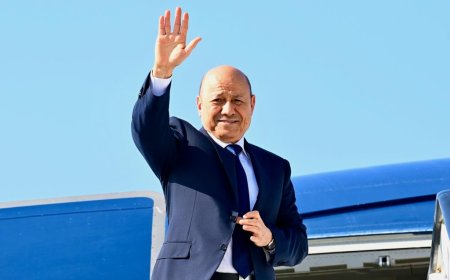 الرئيس العليمي يغادر وبن مبارك  يصل عدن