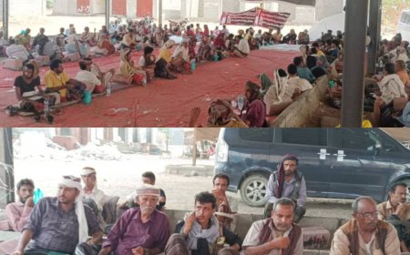 شيوخ من قبيلة الجعادنة يصلون إلى زنجبار لاستقبال وفود القبائل للمشاركة في مخيم الاعتصام السلمي المفتوح للكشف عن مصير المختطف عشال