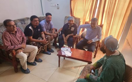 عدن: بتوجيهات لملس... العاقل والحسيني يطمئنان على أحوال المصابين بانفجار محطة الغاز