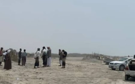 تسليم موقع مشروع الإنزال السمكي بمنطقة عرقة برضوم للجهة المنفذة