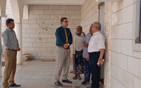 مدير عام مكتب الصحة بلحج يلتقي بمنظمة جونسو ويناقش تدخلاتها بالمعهد الصحي بالمحافظة