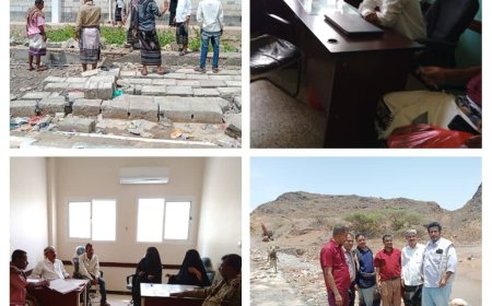 مدير عام مديريه المسيمير ينفذ عدت نزولات ميدانية مهمه لعدد من مرافق المديرية