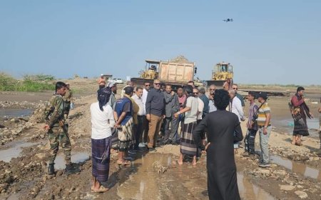 بتوجيهات رئيس الوزراء وإشراف وزير الأشغال.. تدشين العمل الطارئ لفتح طريق الجسر السطحي بوادي بناء في أبين