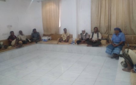 رئيس اللجنة التحضيرية يلتقي برؤساء المراكز القيادية في المديرية على هامش إنعقاد مؤتمر الإئتلاف بلودر