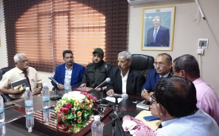 محافظ لحج أحمد عبدالله التركي يترأس اجتماعًا موسعًا للسلطات المحلية والأمنية والقضائية لتدارس الأوضاع الأمنية وقضايا أراضي الدولة