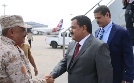 وزير الدفاع يعود إلى عدن بعد جولة خارجية مثمرة