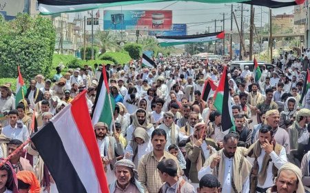 مدن يمنية تخرج اليوم بمظاهرات حاشدة دعما لـ #غزة وتنديدا بدعم واشنطن للاحـ.ـتلال