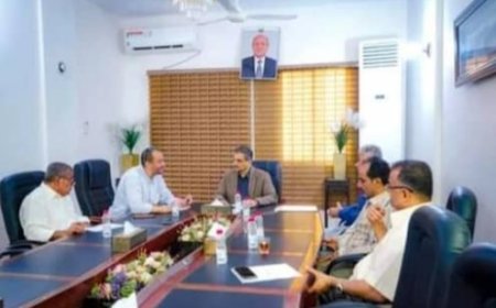 محافظ عدن يشدد على سرعة وضع حلول عاجلة لاستقرار المياه وإيجاد معالجات جذرية للتجاوزات والمخالفات