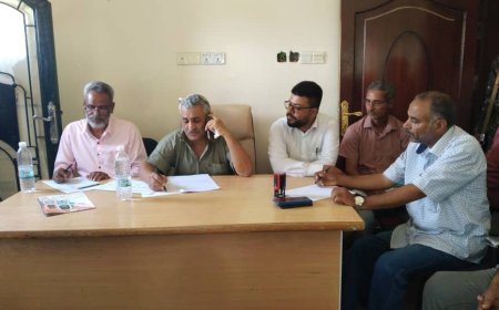 مدير عام التربية يلتقي بمدراء ثانويات مديرية الضالع