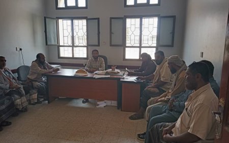 مدير تربية ميفعة شبوة يلتقي الموجهين التربويين  بالمديرية والاستعداد للنزول الميداني المرتقب