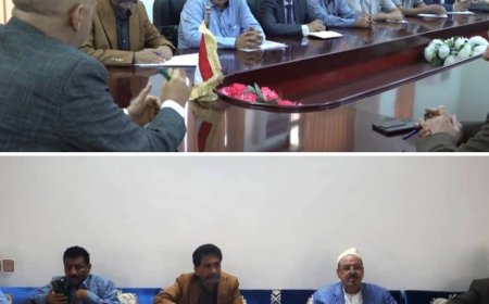 شمسان ووهيط يناقشان إزالة محطات الغاز العشوائية في تعز 