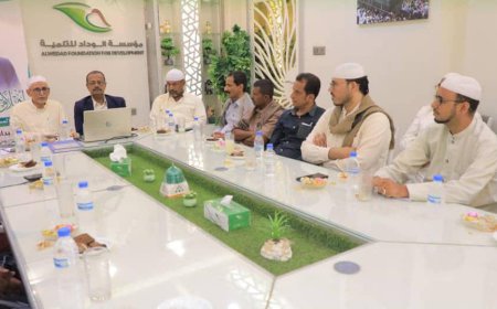 مدير عام مكتب وزارة الشؤون الإجتماعية والعمل بوادي وصحراء حضرموت يزور مؤسسة الوداد للتنمية