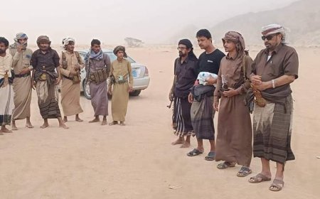 الشيخ الحجري ينجح في رفع مخيم اعتصام قبائل لقياط العوالق في ظليمين