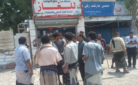 اللجنة المكلفة من قبل محافظ لحج تواصل نزولها للاطلاع على محطات الغاز في مديريتي الحوطة وتبن
