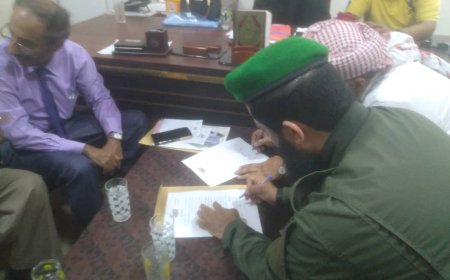 التوقيع المبدئي على تسليم موقع لبناء مركز لعلاج الإدمان في مستشفى الأمراض النفسية والعصبية بعدن