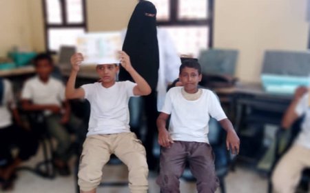 إدارة الصحة المدرسية تواصل فعاليات وانشطة التوعية الصحية بعدد من المدارس محافظة ابين