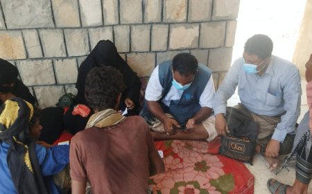 تدشين صرف  الحوالات النقدية ( الدورة 18) لمستفيدي الضمان الاجتماعي بمديرية احور