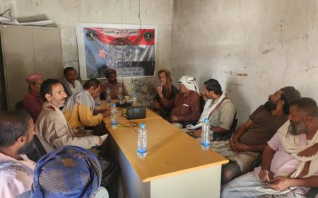 انتقالي جيشان والسلطة المحلية يناقشان دور المنظمات بالمديرية