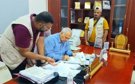 مدير الصحة بعدن يشيد بجهود العون المباشر الكويتية في إغاثة الأطفال سوء التغذية