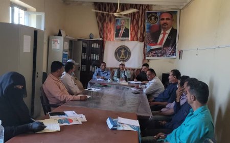 الضالع.. انتقالي مديرية الحصين يعقد اجتماعه الدوري ويناقش عمل اللائحة التنظيمية.