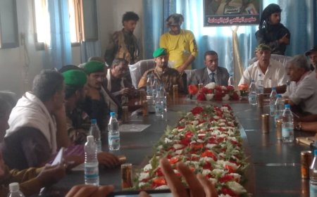 وكيل الهيئة العامة لمشاريع مياه الريف يزور مديرية يافع الحد بمحافظة لحج