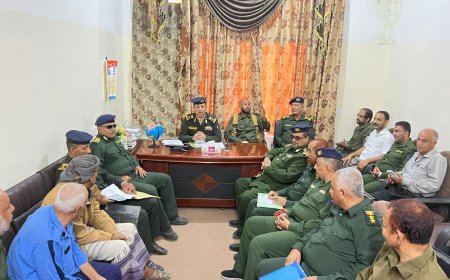 لجنة وزارة الداخلية تُنفذ نزولاً ميدانياً للادارة العامة لشرطة محافظة الضالع