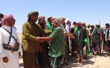 الشيخ بن حبريش يستقبل وفدًا من مقادمة و وجهاء وشخصيات قبيلة الخامعة - سيبان