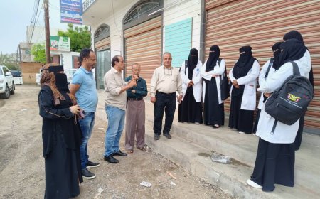 نائب مدير عام مكتب الصحة العامة والسكان  بلحج يستقبل وفد منظمة اليونيسف بالمحافظة