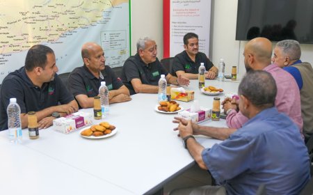 مكتب تنسيق الاعمال المتعلقة بالالغام [YMACC] يستقبل مدير عام مشروع (مسام) السعودي باليمن